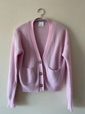 Allude Cashmere Cardigan Light Pink Size XS